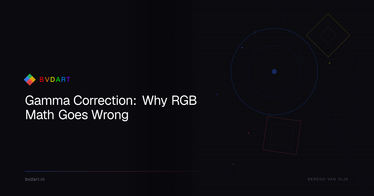 Gamma Correction: Why RGB Math Goes Wrong — BVDART